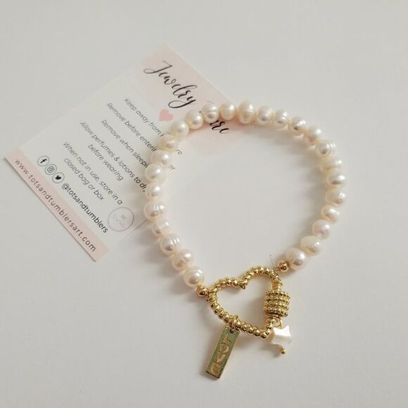 Ivory Pearl Stretch Bracelet - Picture 4 of 13